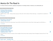 Tablet Screenshot of mexicoroadtravel.blogspot.com