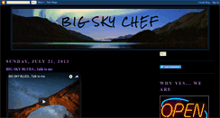 Desktop Screenshot of bigskychef.blogspot.com