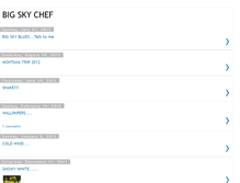 Tablet Screenshot of bigskychef.blogspot.com