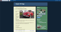 Desktop Screenshot of classicvwbugs.blogspot.com