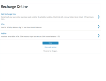 Tablet Screenshot of onlinerecharger.blogspot.com