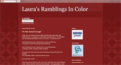 Desktop Screenshot of laurasramblingsincolor.blogspot.com