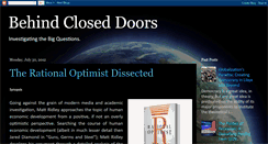 Desktop Screenshot of behindclosedoorss.blogspot.com