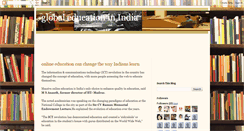 Desktop Screenshot of globaleducationindia.blogspot.com