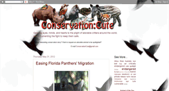 Desktop Screenshot of conservationcute.blogspot.com