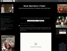 Tablet Screenshot of never-back-down-2-movie-trailer.blogspot.com