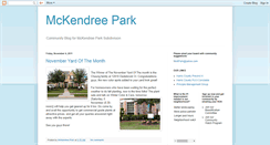 Desktop Screenshot of mckendreepark.blogspot.com