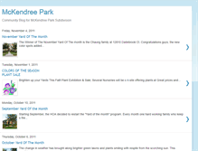 Tablet Screenshot of mckendreepark.blogspot.com