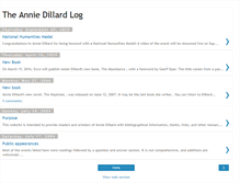 Tablet Screenshot of anniedillard.blogspot.com