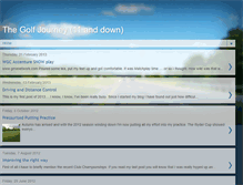 Tablet Screenshot of golfjourney11anddown.blogspot.com