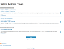 Tablet Screenshot of onlinebusinessfrauds.blogspot.com