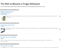 Tablet Screenshot of frugalmillionaire.blogspot.com