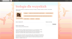 Desktop Screenshot of biologia-dla-wszystkich.blogspot.com