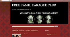 Desktop Screenshot of freetamilkaraoke.blogspot.com