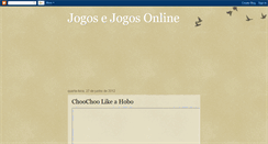 Desktop Screenshot of jogosjogosonline.blogspot.com