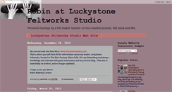 Desktop Screenshot of luckystonefeltworks.blogspot.com