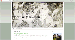 Desktop Screenshot of beauandmackenzie.blogspot.com