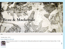 Tablet Screenshot of beauandmackenzie.blogspot.com