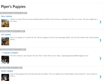 Tablet Screenshot of piperspuppies.blogspot.com