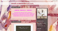Desktop Screenshot of cavoliamerendaonlus.blogspot.com