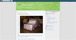 Desktop Screenshot of passionpapier.blogspot.com