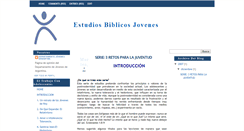 Desktop Screenshot of estudiosbiblicosjovenes.blogspot.com