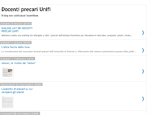 Tablet Screenshot of docentiprecariunifi.blogspot.com