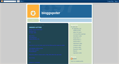 Desktop Screenshot of bloggspoter.blogspot.com