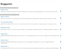 Tablet Screenshot of bloggspoter.blogspot.com