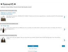 Tablet Screenshot of forevervictoriasecret.blogspot.com