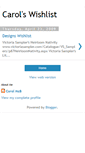 Mobile Screenshot of carols-stitchingwishlist.blogspot.com