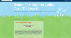 Desktop Screenshot of humandevelopmentonline.blogspot.com