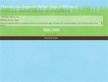 Tablet Screenshot of humandevelopmentonline.blogspot.com