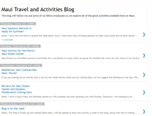 Tablet Screenshot of mauitravelblog.blogspot.com