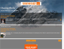 Tablet Screenshot of chasingsheila.blogspot.com