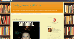 Desktop Screenshot of earlyliteracymama.blogspot.com