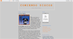Desktop Screenshot of comiendodiscos.blogspot.com
