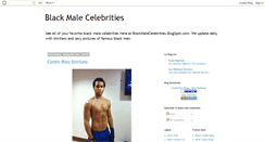 Desktop Screenshot of blackmalecelebrities.blogspot.com