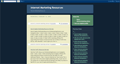 Desktop Screenshot of internetmarketingresources.blogspot.com