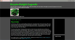 Desktop Screenshot of kryptoknightcomics.blogspot.com