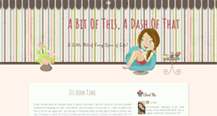 Desktop Screenshot of abitofthisadashofthat.blogspot.com