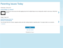 Tablet Screenshot of parentingissuestoday.blogspot.com