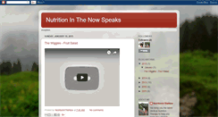 Desktop Screenshot of nutriitoninthenow.blogspot.com