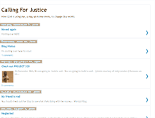 Tablet Screenshot of callingforjustice.blogspot.com