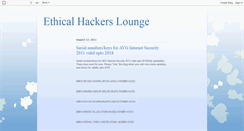 Desktop Screenshot of ethicalhackerslounge.blogspot.com