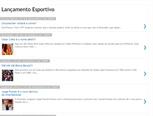 Tablet Screenshot of lancamentoesportivo.blogspot.com