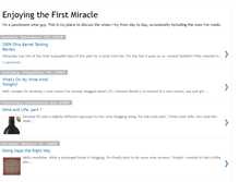 Tablet Screenshot of enjoyingthefirstmiracle.blogspot.com