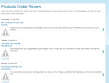 Tablet Screenshot of productsunderreview.blogspot.com