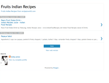 Tablet Screenshot of indian-fruits-recipes.blogspot.com