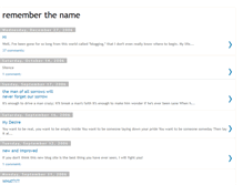 Tablet Screenshot of canyourememberthename.blogspot.com
